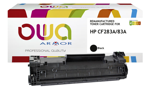 Gereconditioneerde OWA HP CF283A Zwart Tonercartridge