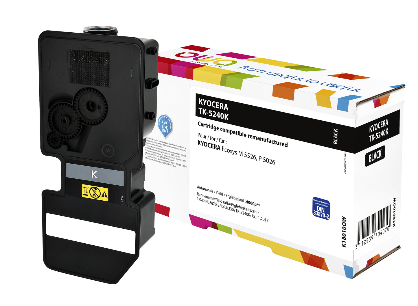 Gereconditioneerde Zwarte Tonercartridge Kyocera TK-5240K OWA