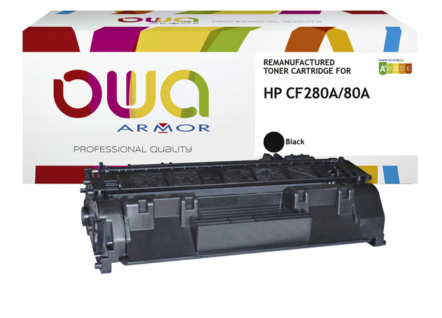 HP CF280A Zwart Tonercartridge van OWA voor Efficiënt Printen