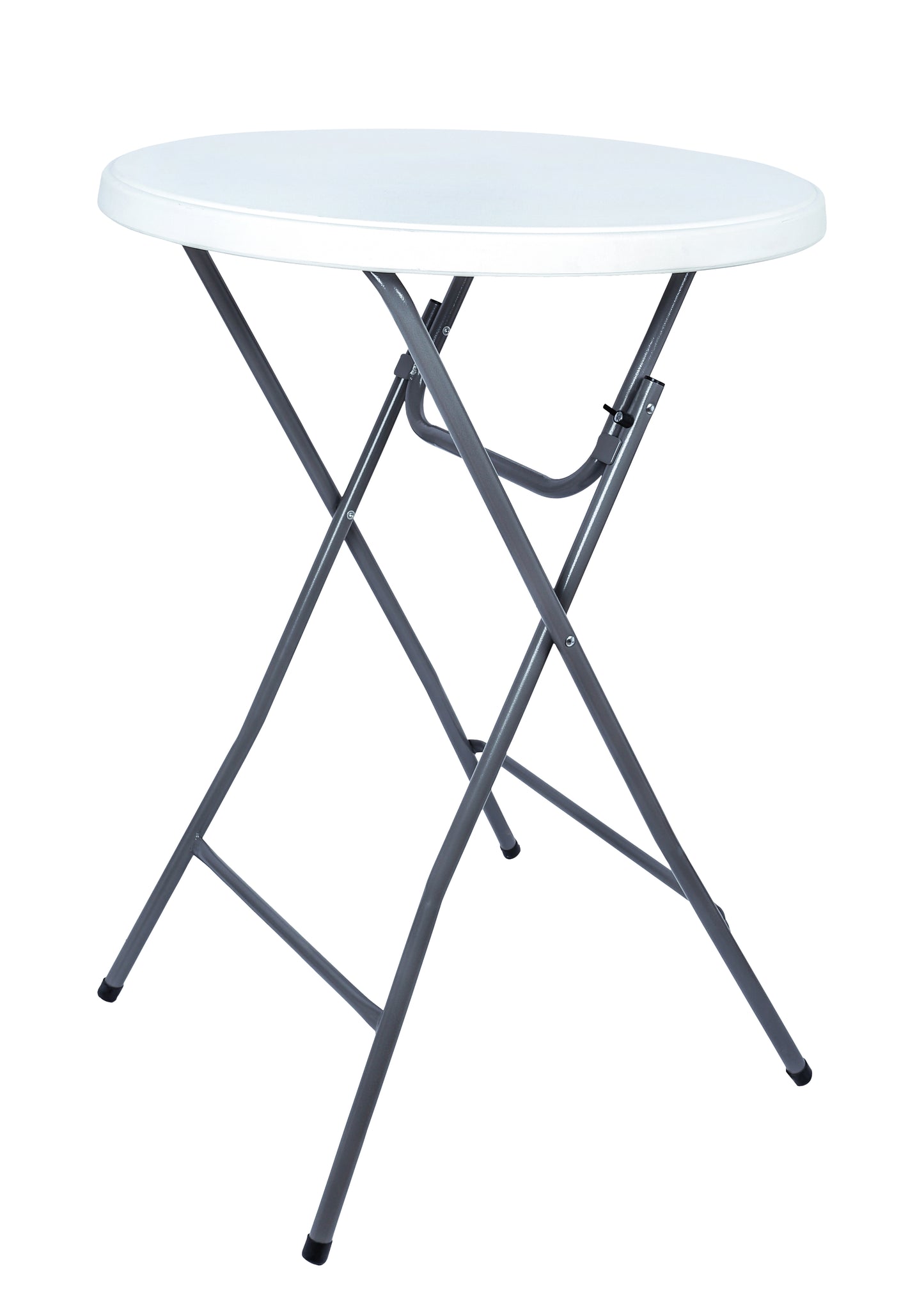 Statafel BRASQ 80cm wit, inklapbaar en lichtgewicht