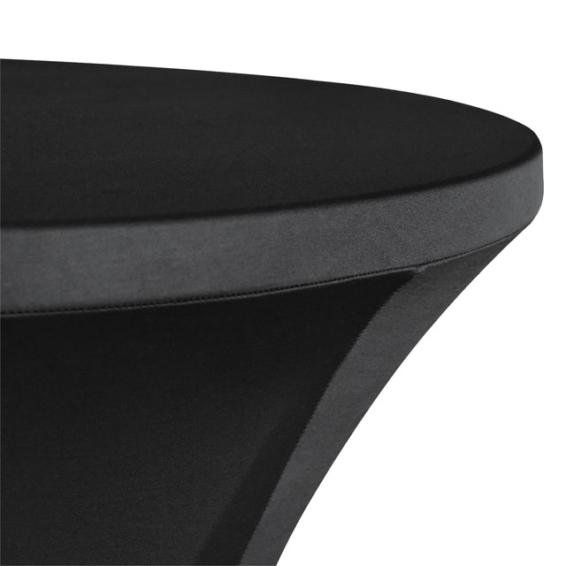 BRASQ Statafel 80cm met tafelrok, zwart - 2