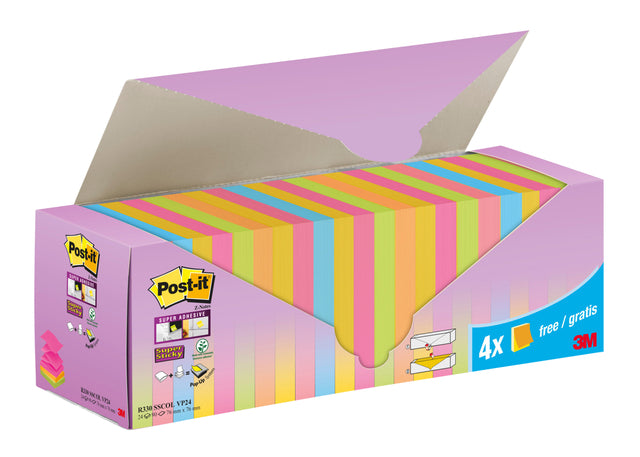 Memoblok Post-it Z-Note R330 SS 76x76mm Assorti - 2