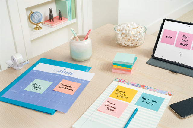 Memoblok Post-it 654 76x76mm Beachside Colour - 3