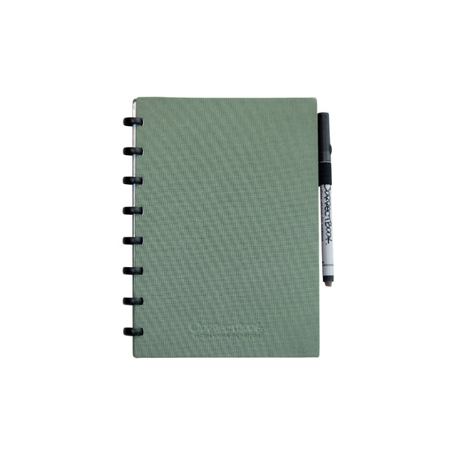Correctbook A5 blanco linnen 40 pagina’s, herbruikbaar