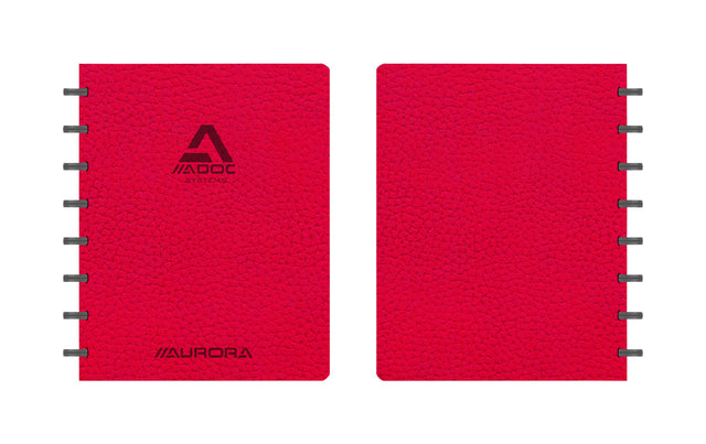 Adoc Business A5 ruitschrift, 144 pagina's, 90 g/m², lederlook