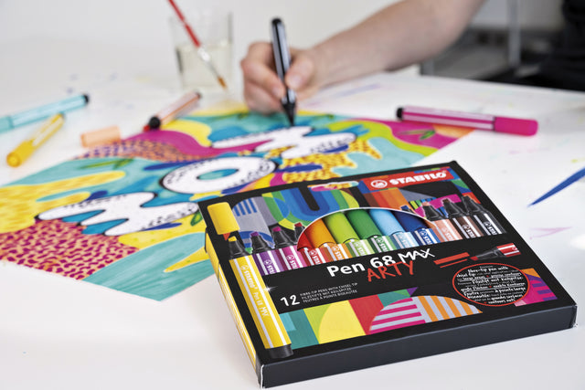 Stabilo Pen 68 Max Assortiment 12 kleuren - 2
