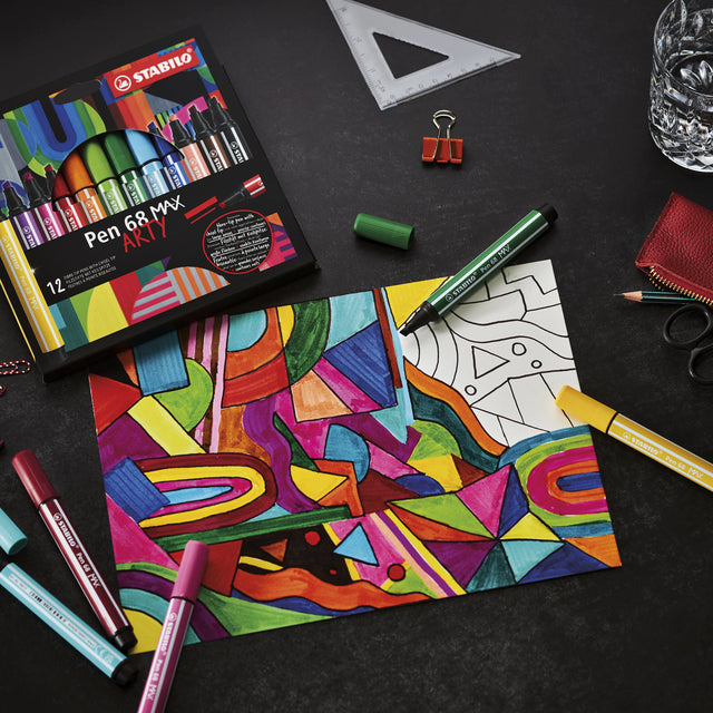 Stabilo Pen 68 Max Assortiment 12 kleuren - 5
