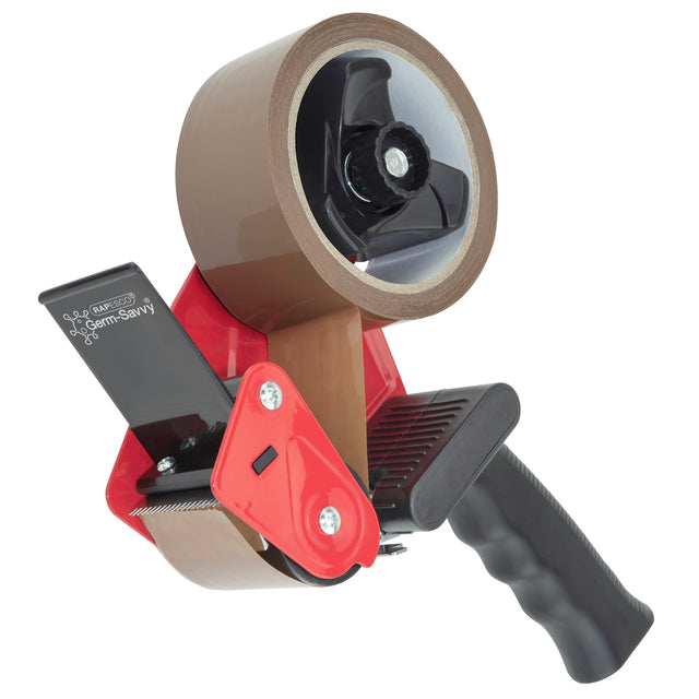 Rapesco GermSavvy Zwarte Tape Dispenser met Antibacteriële Bescherming