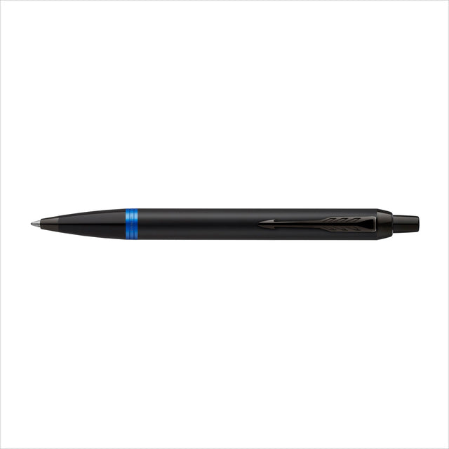 Balpen Parker IM blauw ring M zwart blister - 3