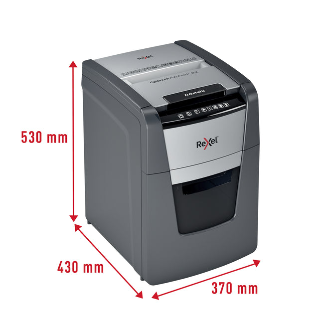 Rexel Optimum Auto 90X 4x28mm cross cut papiervernietiger - 3