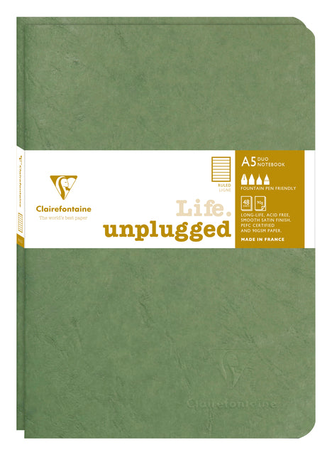 Notitieboek Clairefontaine A5 gelinieerd 96 pagina's, 90 g/m²