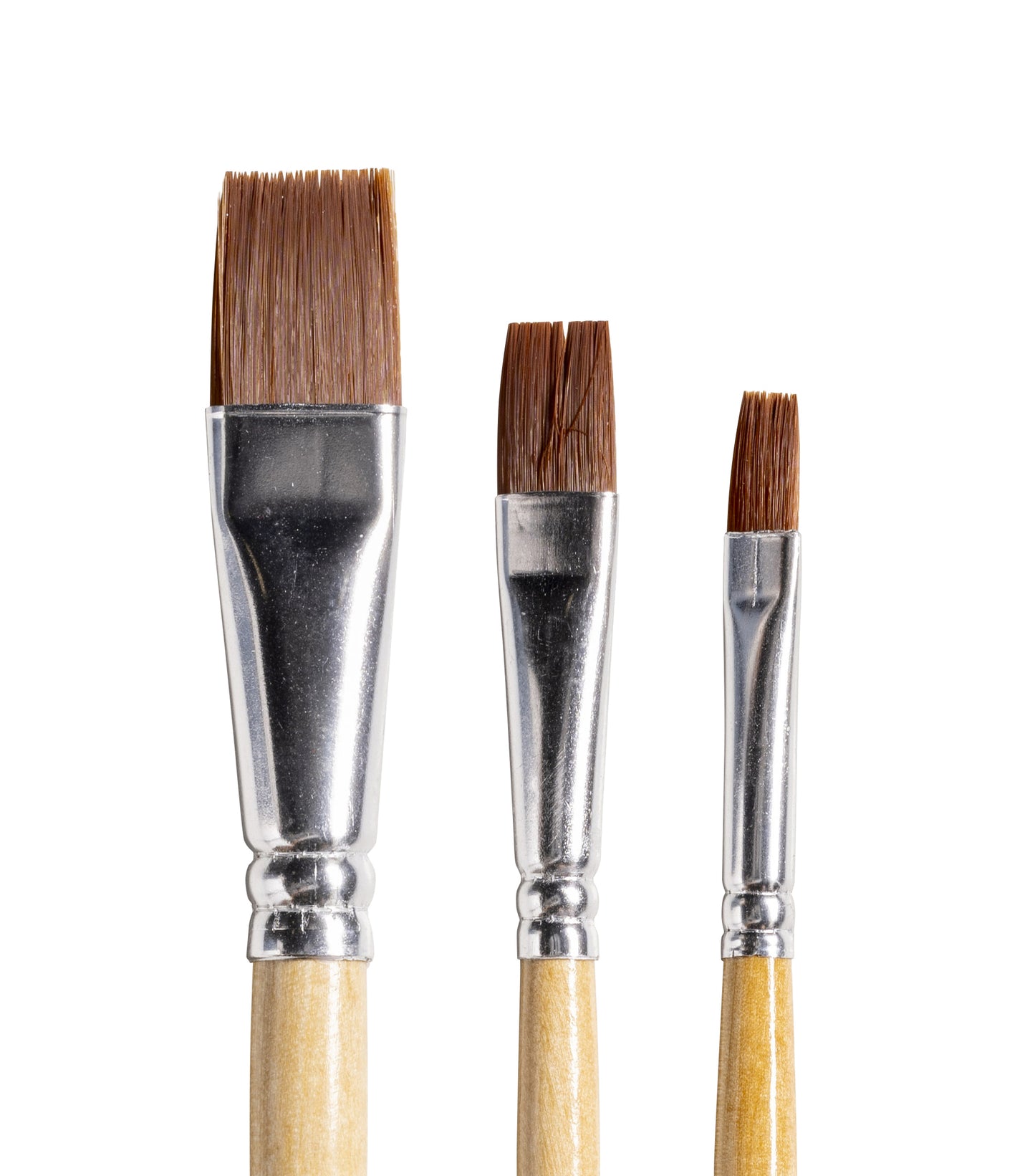 Set van 3 Qrea synthetische kwasten met verschillende breedtes - 2