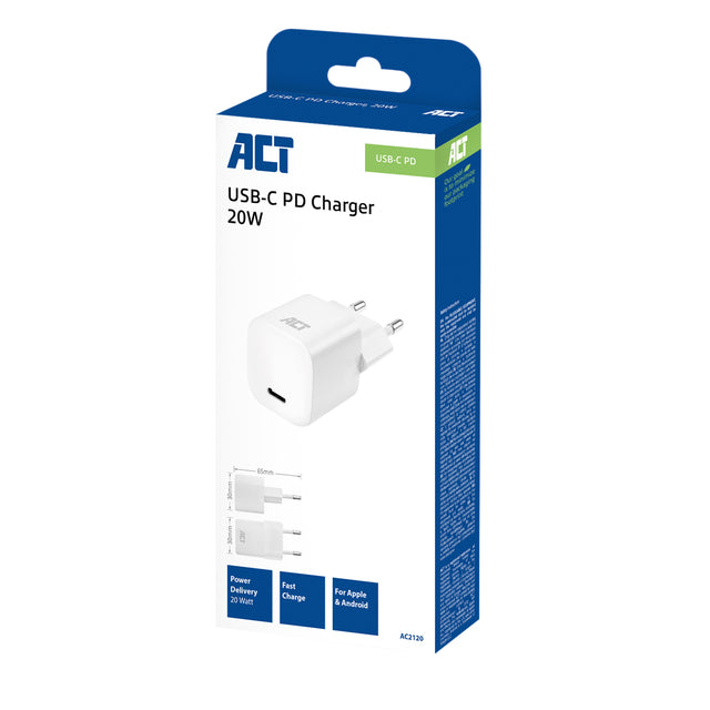 ACT 20W USB-C en Lightning oplader voor iPhone - 2