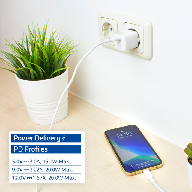 ACT 20W USB-C en Lightning oplader voor iPhone - 5