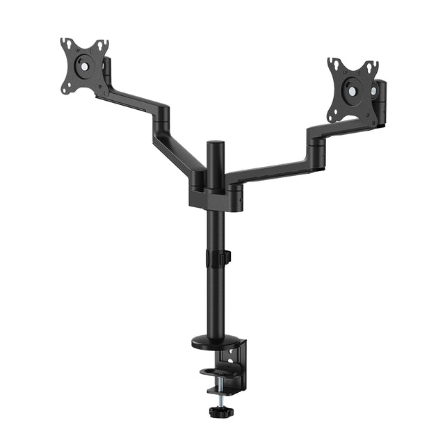 Neomounts DS60-425BL2 zwart, manuele monitorarm tot 27 inch - 2