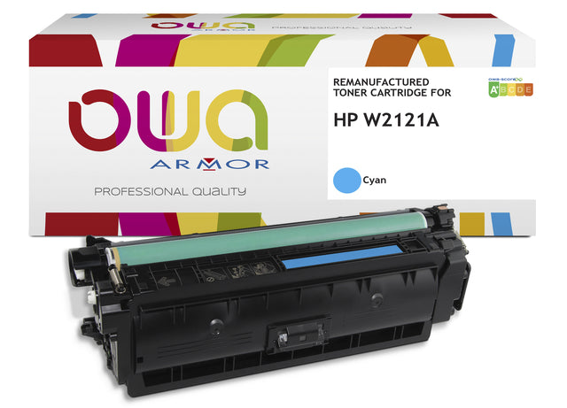 Gereconditioneerde OWA HP W2121A Blauw Tonercartridge