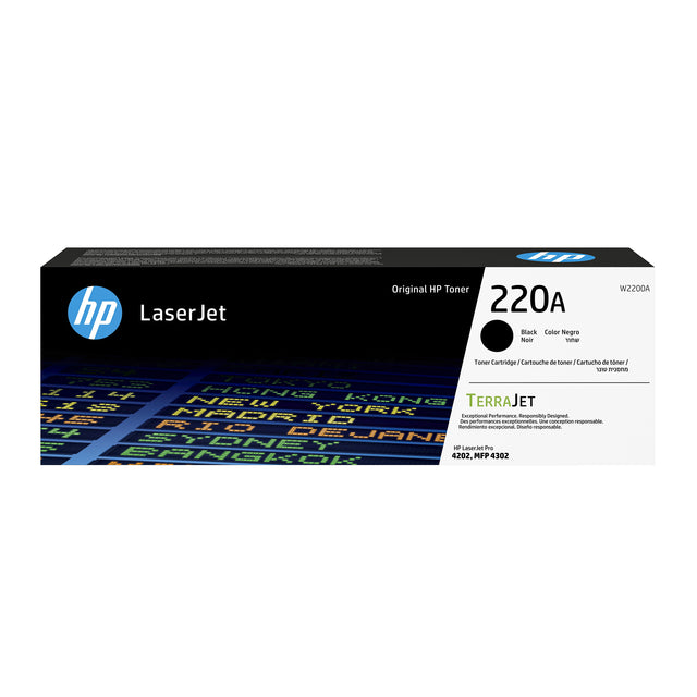 HP 220A Zwart Tonercartridge 2000 pagina’s, originele kwaliteit