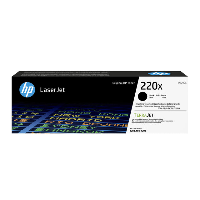 Hewlett Packard W2200X 220X Zwart Tonercartridge
