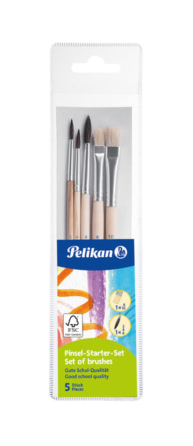 Pelikan Verfpenseel Starterset Assorti
