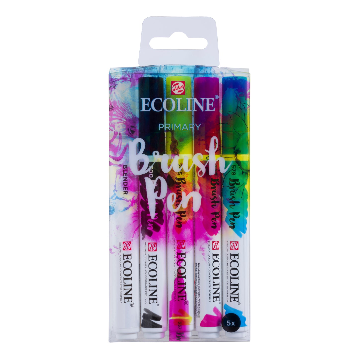 Talens Ecoline Set van 5 Primair Kleur Brush Pens - 3