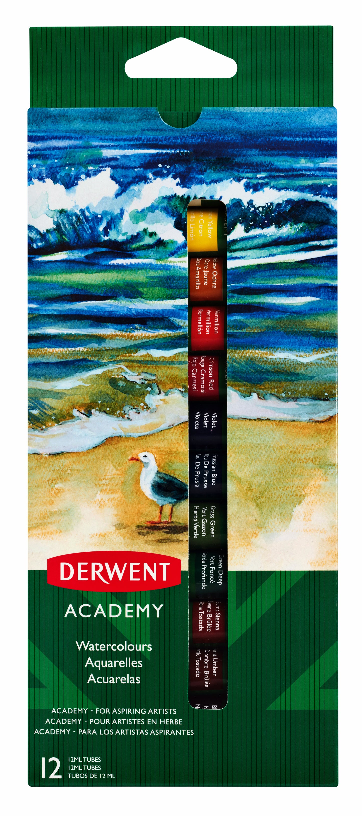 Derwent Academy Waterverf Assortiment - Transparante Waterverf in Tube