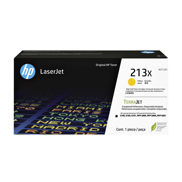 HP W2132X 213X Gele Tonercartridge - Hoge Capaciteit