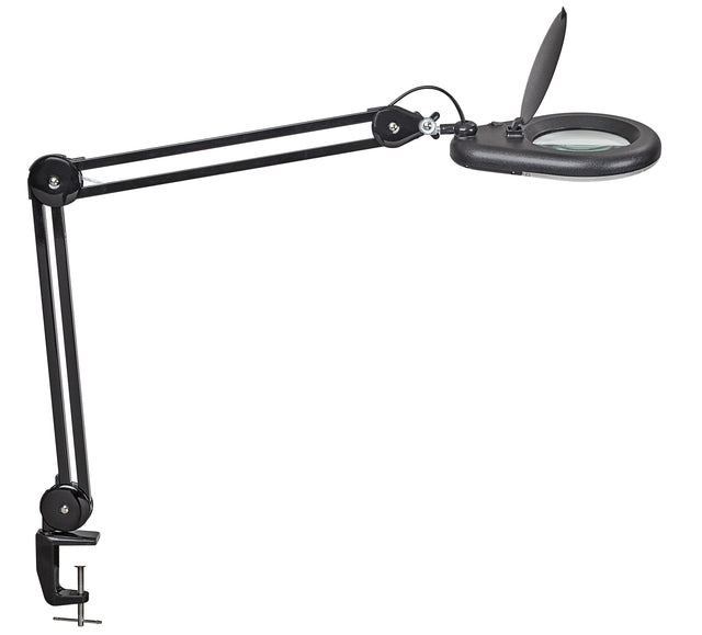 Loeplamp MAUL Viso LED Tafelklem Zwart met 3D verstelbare lens