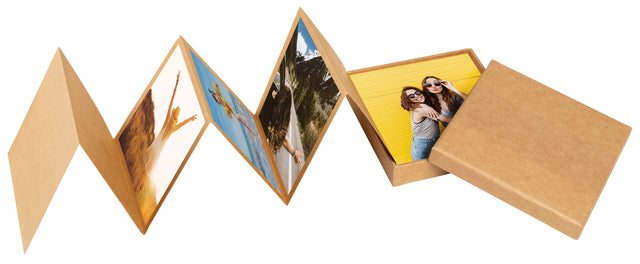 Leporello Box Walther voor 11 foto's 10x10 cm Kraft - 2