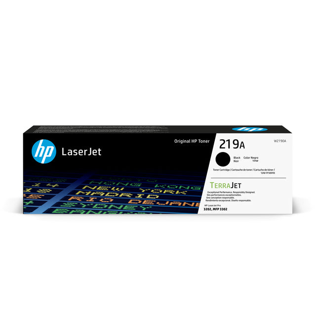 HP W2190A 219A Zwarte Tonercartridge