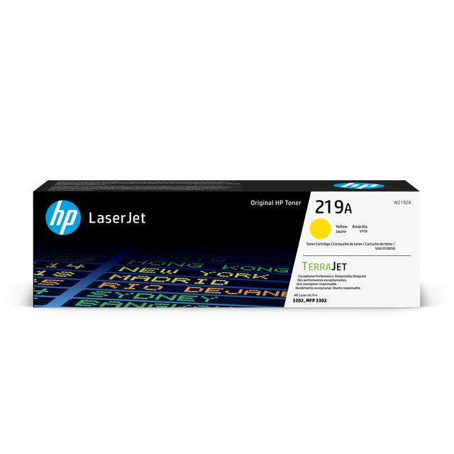 Tonercartridge HP W2192A 219A Geel