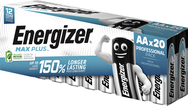 Energizer Max Plus AA Batterijen 20 Stuks