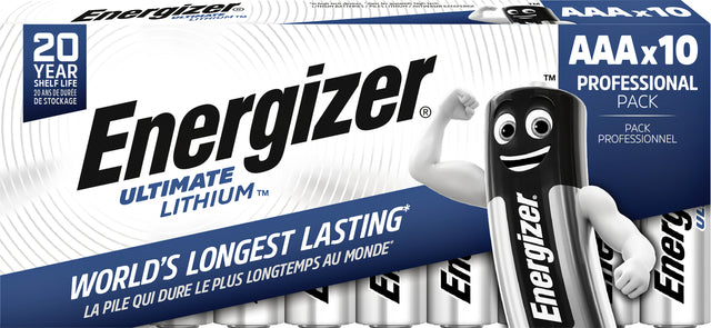 Energizer Ultimate Lithium AAA batterijen 10 stuks