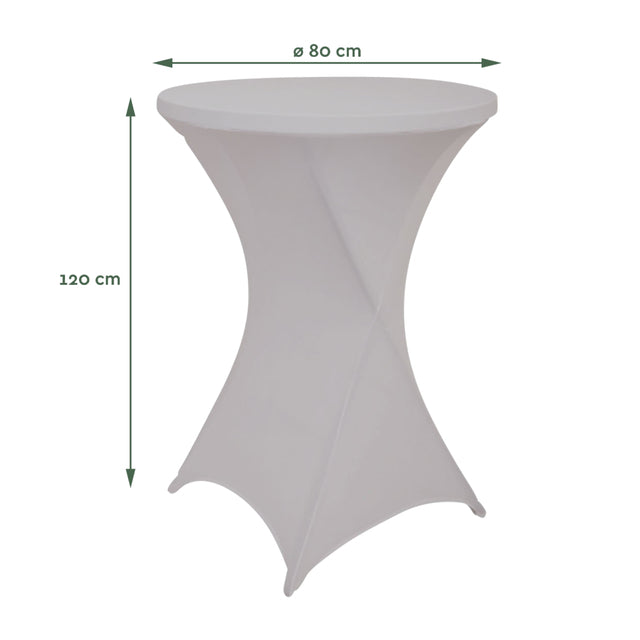 Tafelrok BRASQ voor statafel 80cm, grijs - 2