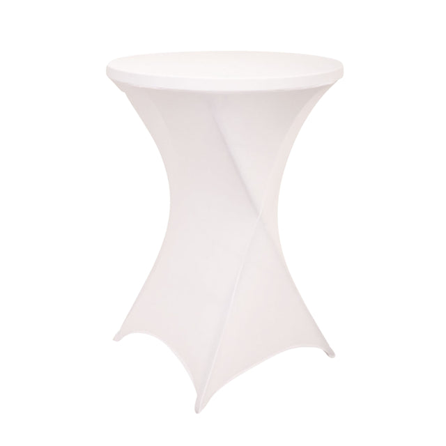 BRASQ Statafel 80cm met tafelrok, wit