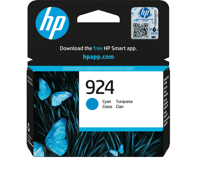 HP Inktcartridge 924 Blauw (4K0U3NE)