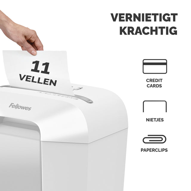 Fellowes LX70 Papiervernietiger 4x40mm wit - 2