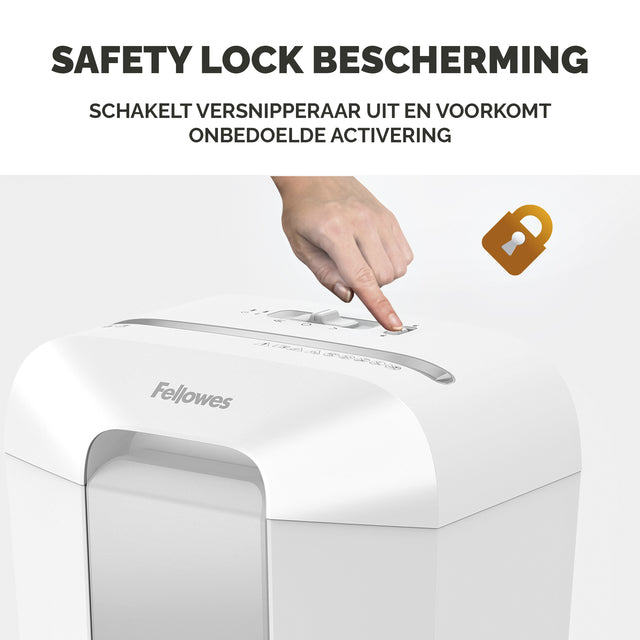Fellowes LX70 Papiervernietiger 4x40mm wit - 4