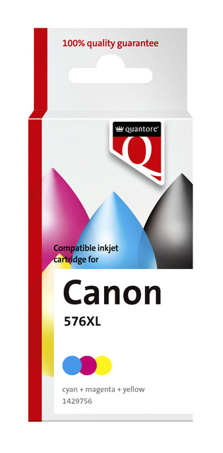 Quantore Inktcartridge Canon Cl-576XL Kleur, Gereconditioneerd