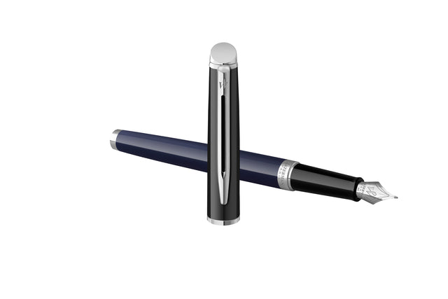 Vulpen Waterman Hemisp Colour Block CT F zwart-blauw - 3