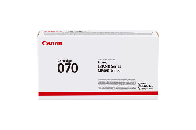 Canon CRG 070 Zwart Tonercartridge voor grote printvolumes