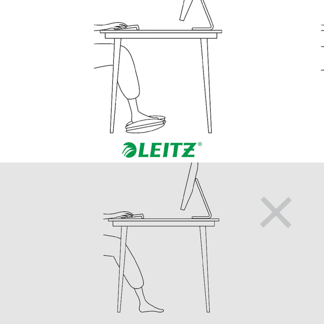 Verstelbare Leitz Ergo Voetensteun lichtgrijs - 5