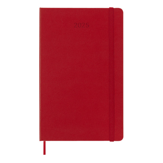 Agenda 2025 Grote Planweek 7 Dagen per Week 130x210 mm, Hard Cover Rood