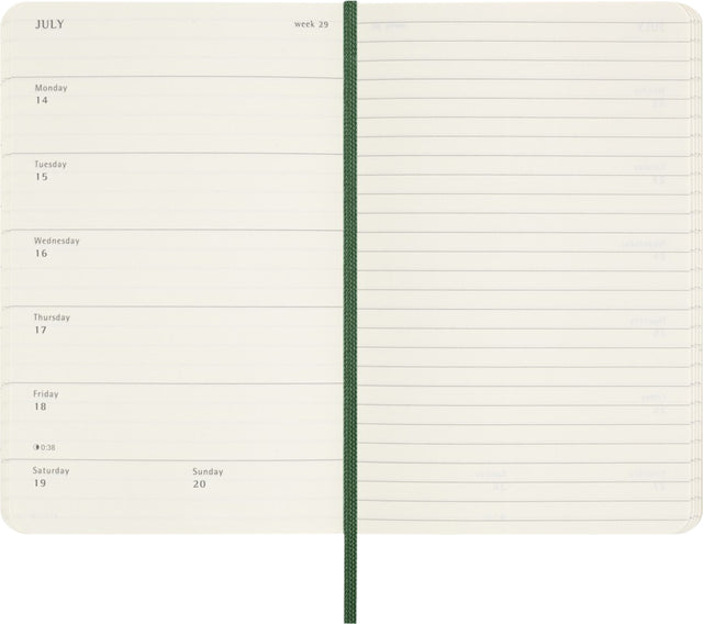 Agenda 2025 Msk Plan Week 7 dagen/1 pagina, pocket formaat, groen - 3