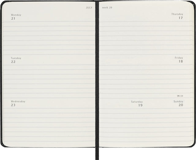 Agenda 2025 Msk Plan Week 7d/2p pocket hardcover zwart - 3