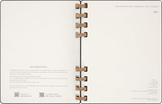 Life Planner 2025 Msk 7 dagen, 2 pagina’s, XL hardcover zwart - 3