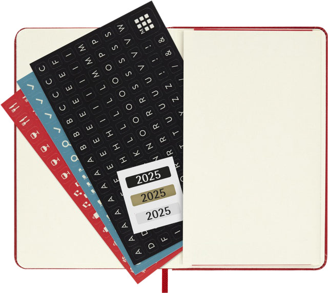 Agenda 2025 Msk Plan Week 7 dagen, 1 pagina, pocket hardcover rood - 5