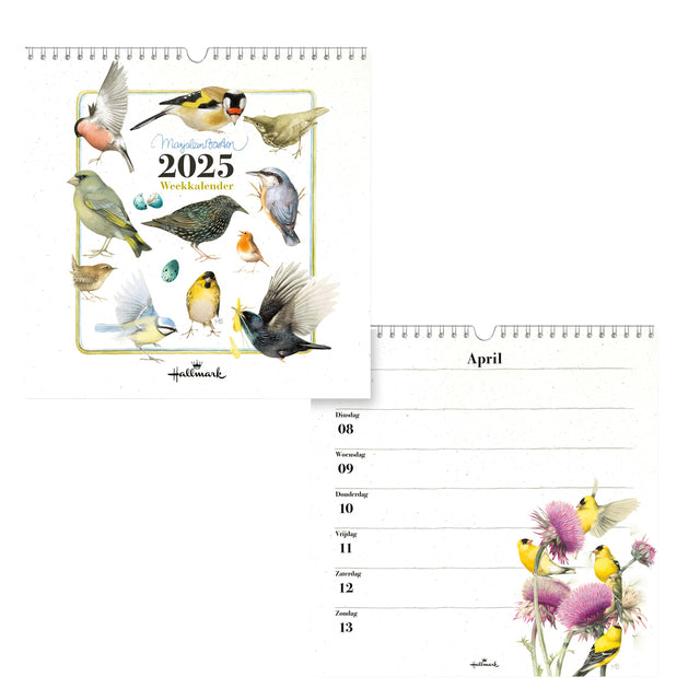 Weekkalender 2025 Marjolein Bastin Vogels 210x210mm