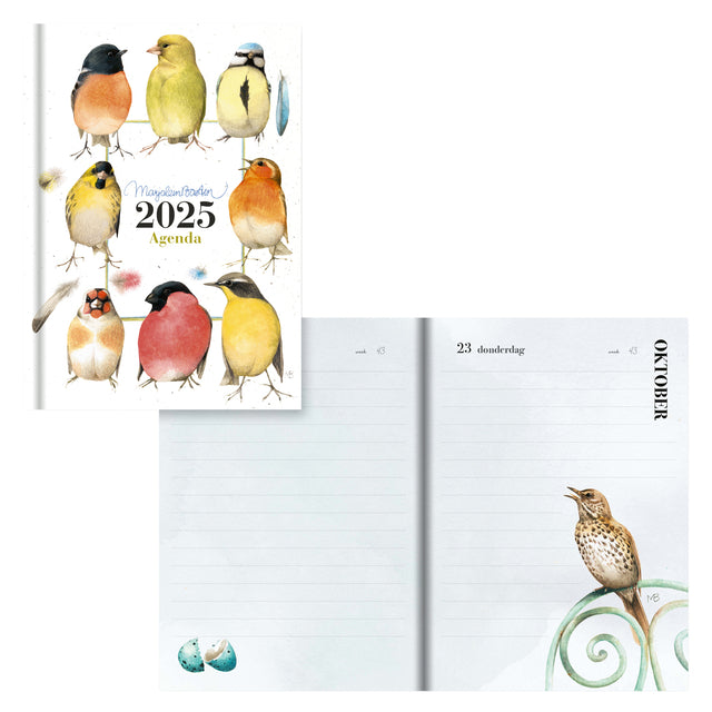 Agenda 2025 Marjolein Bastin 111x153mm 1 dag/1 pagina, vogel