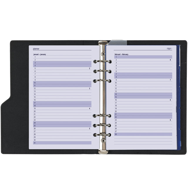 Kalpa Clip Binder A5 + Agenda 2024-2025, zwart/Nerf - 6
