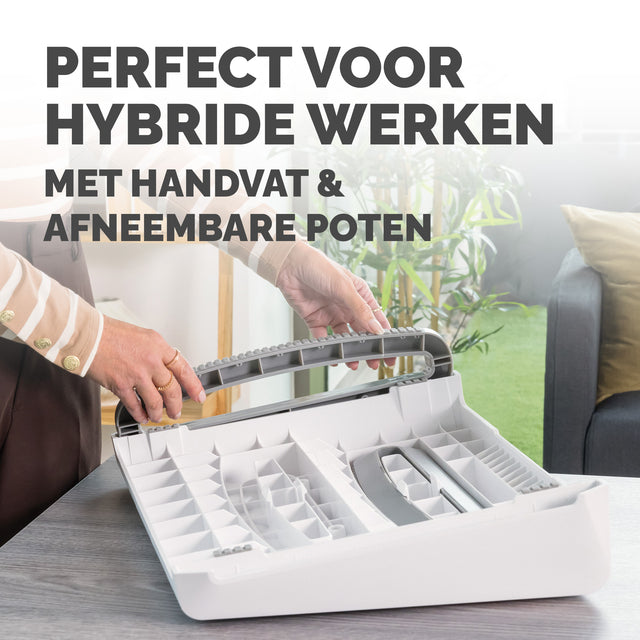 Fellowes Breyta voetensteun in wit, verstelbaar - 5